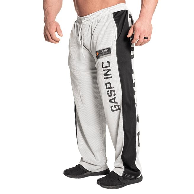 No 1 Mesh Pant, White/Grey
