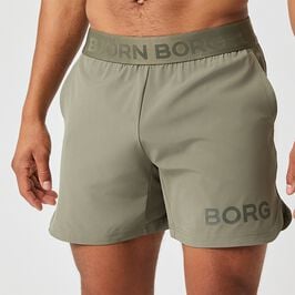 Borg Short Shorts, Dusty Olive, L  Borg Short Shorts Grön