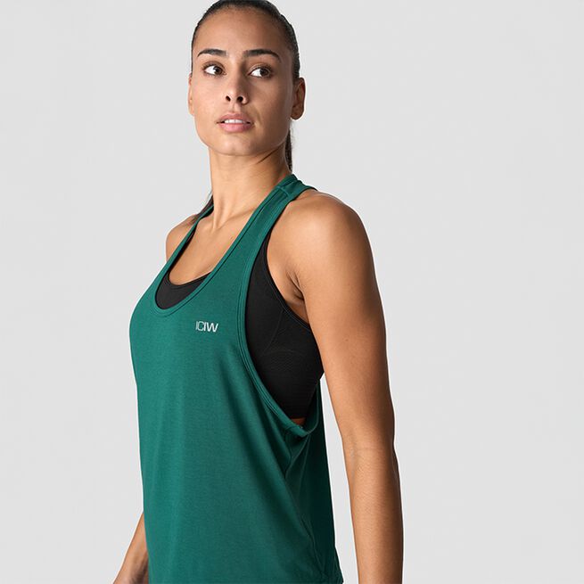 Everyday Racerback Tank Top, Deep Emerald