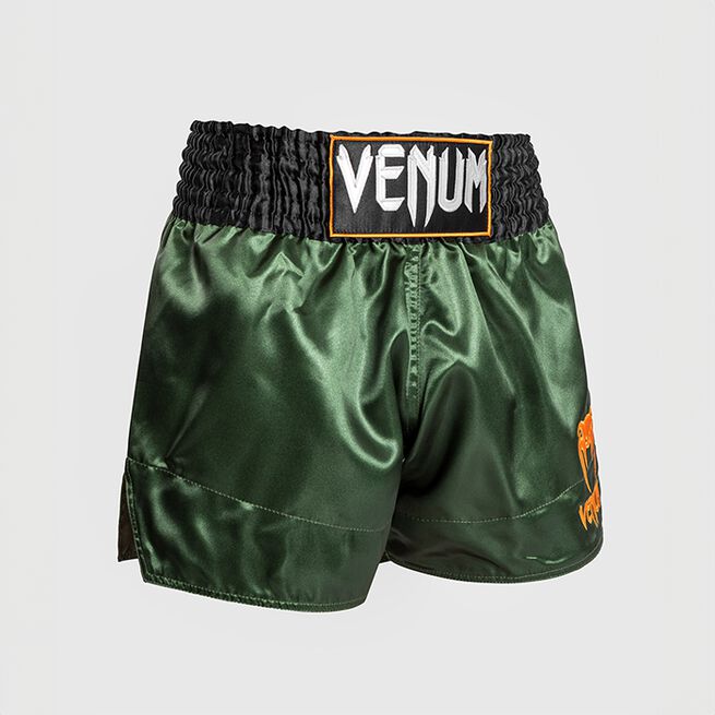 Classic Muay Thai Shorts Grön/Svart/Guld