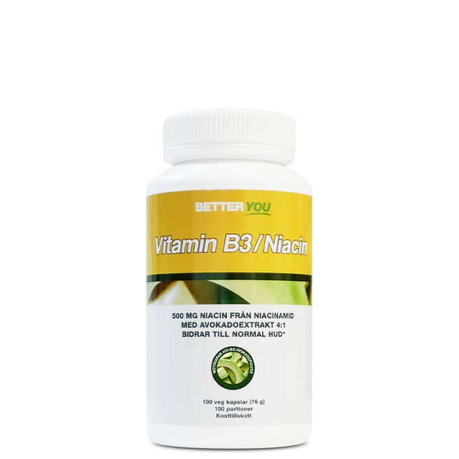 Vitamin B3 Niacin 100 kapslar