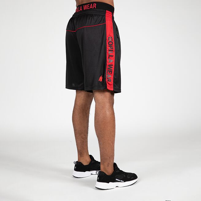 Gorilla Wear Atlanta Shorts, Black/Red	