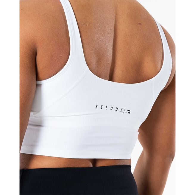 Core V-ringat Linne Vit