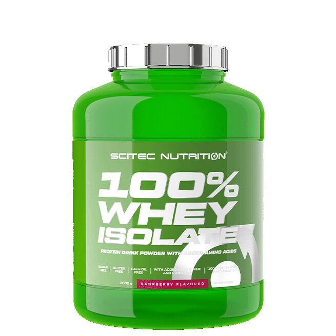 100 % Whey Isolate, 2000 g, Raspberry 