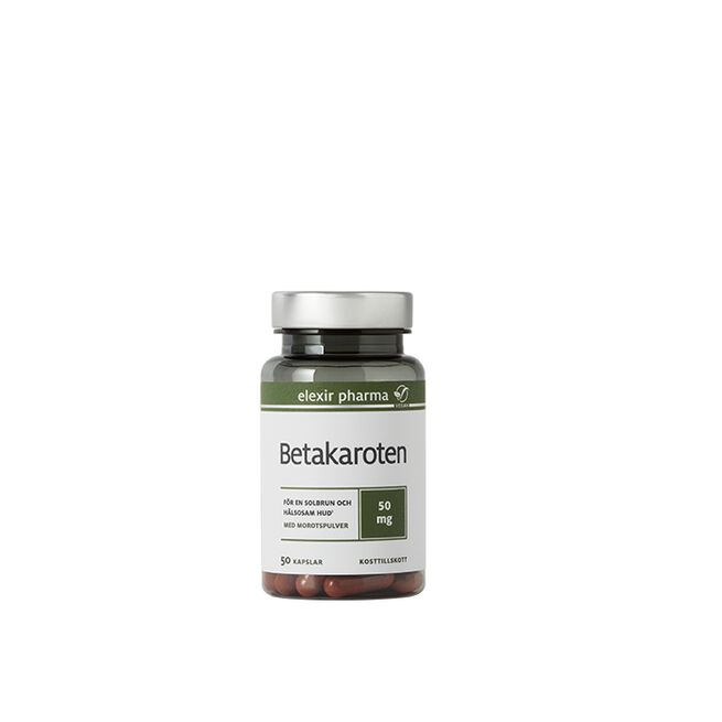 Betakaroten 50 mg 50 kapslar