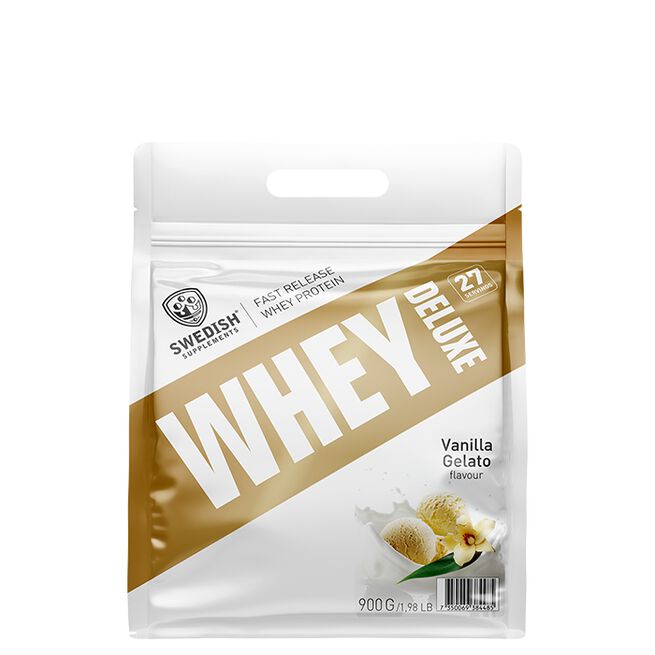 Whey Deluxe Vassleprotein 900 g Vanilla Gelato