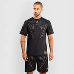 Venum Serpenti Dry Tech T-shirt Black/Silver/Gold, L