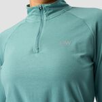 ICANIWILL Define Cropped 1/4 Zip Adjustable, Mineral Green