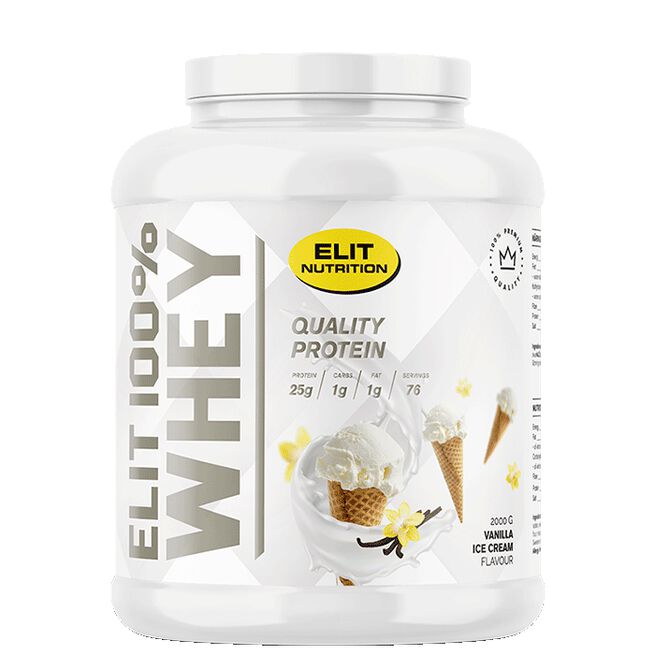 ELIT 100% Whey Vassleprotein 900 g Vanilla