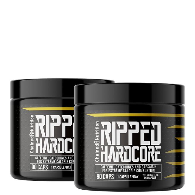 2 x Ripped Hardcore Fettförbrännare 90 Kapslar