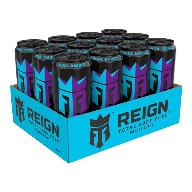 12 x Reign Energy, 50 cl, Razzle Berry 