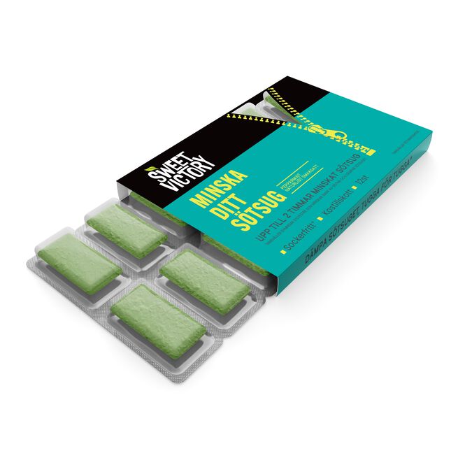 Sockerblockerande Tuggummi Pepparmint 12 st