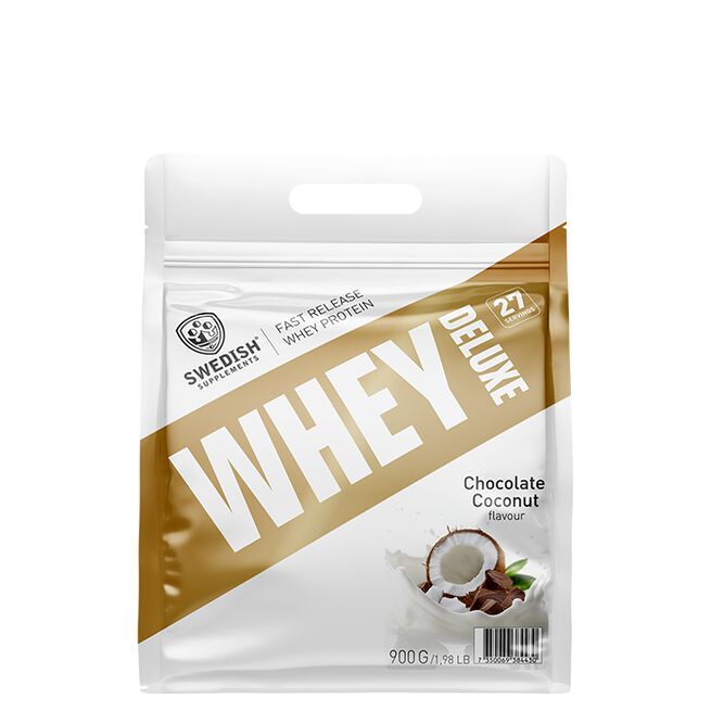 Whey Deluxe Vassleprotein 900 g Chocolate Coconut