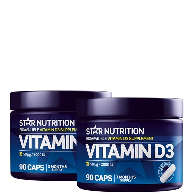 2 x Vitamin D3 90 kapslar
