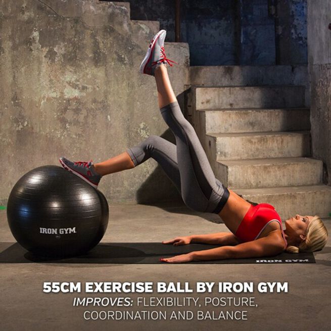 Iron Gym Essential Exercise Ball 55cm and Pump 