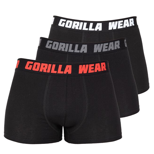 Gorilla Wear Boxershorts 3-pack, Black, S 