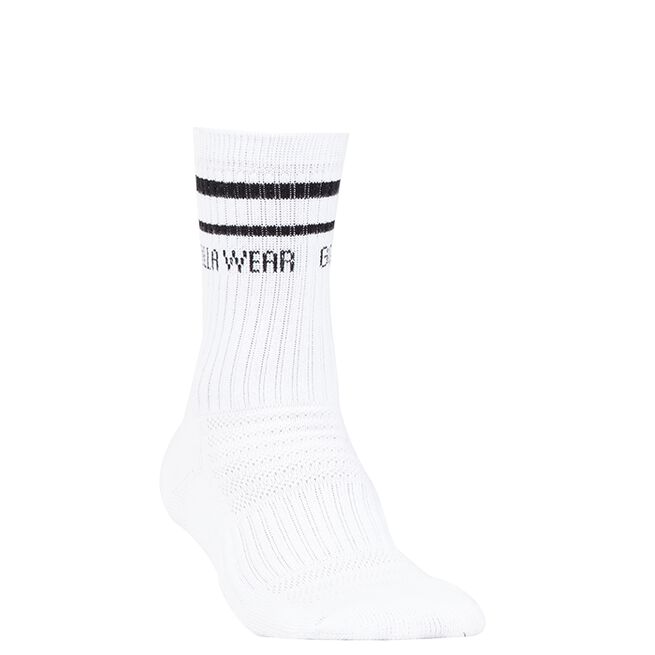 Gorilla Wear Crew Socks, White