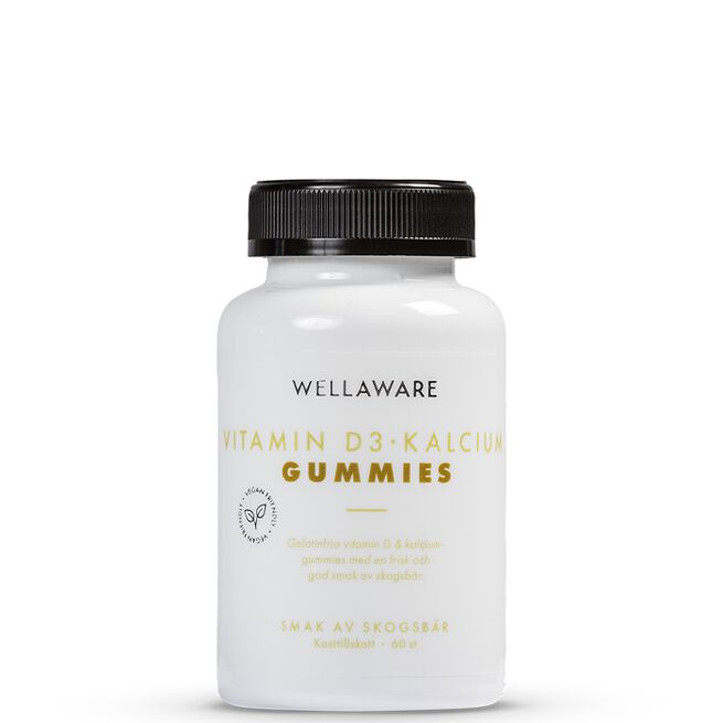 Wellaware Vitamin D+ Kalcium Gummies 60 st