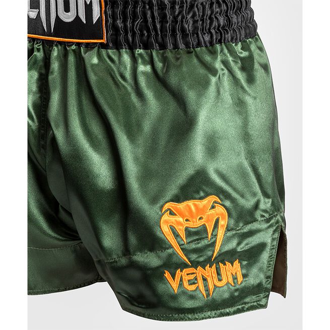 Classic Muay Thai Shorts Grön/Svart/Guld