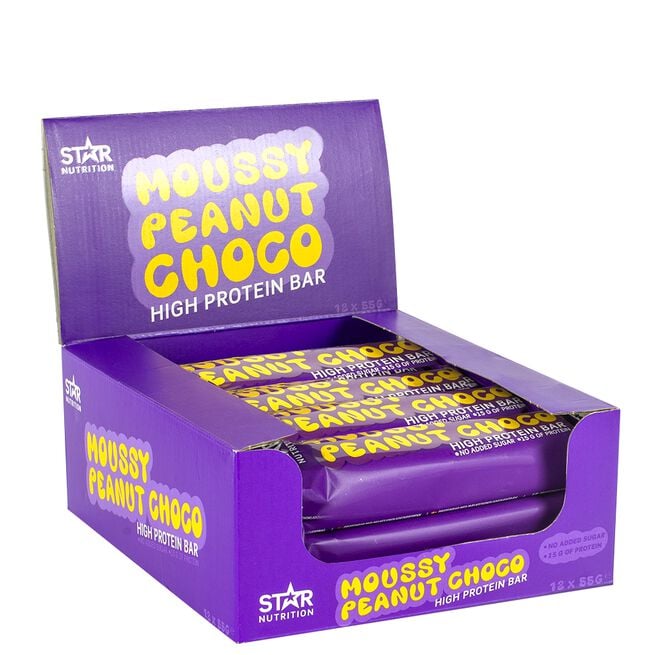 12 x Soft Proteinbar 55 g Moussy Peanut Choco