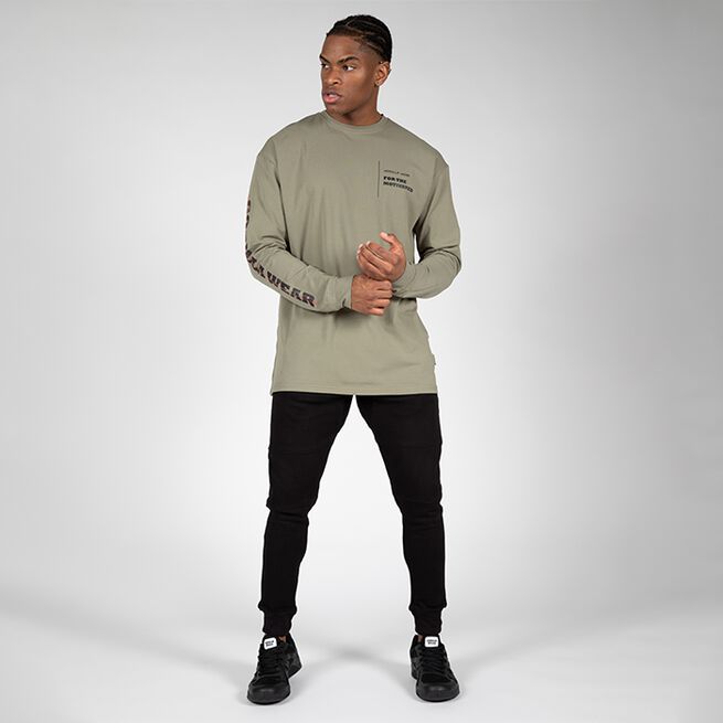 Boise Oversized Long Sleeve, Army Green