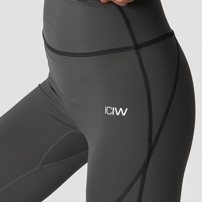 Contrast Tights Grå