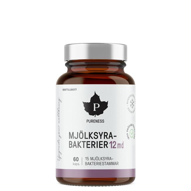 Mjölksyrabakterier 12 md 60 kapslar
