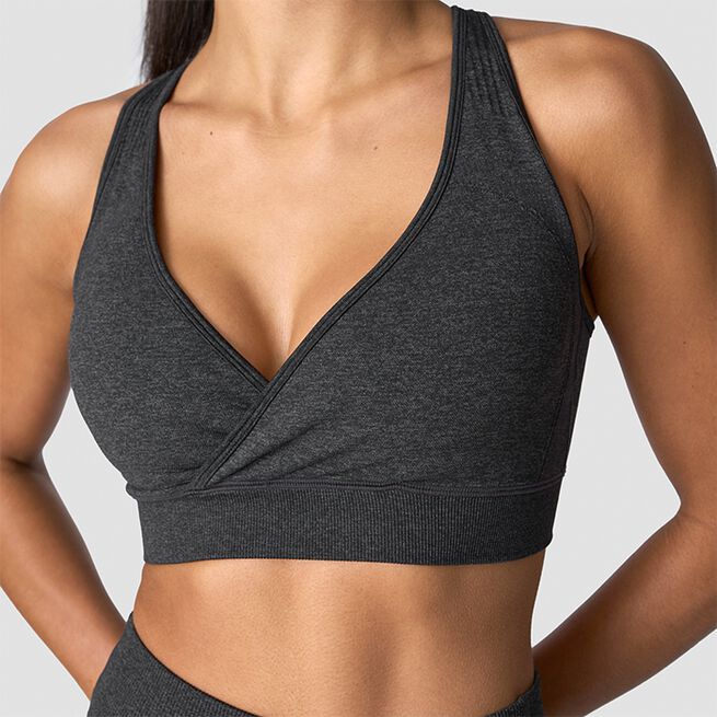 Soft Seamless Justerbar Sport-bh Grå