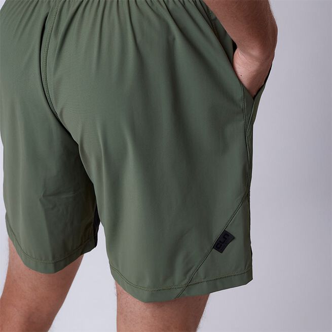 PR Stretch Shorts, Moss Green