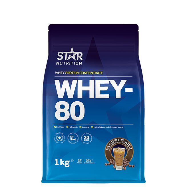 Whey-80 Vassleprotein 1 kg Ice Coffee