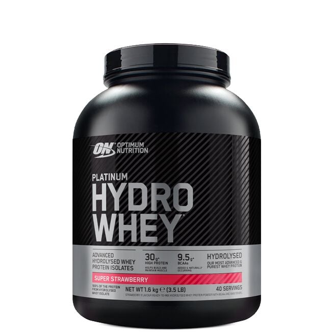 Platinum Hydro Whey Vassleprotein 1,6 kg Super Strawberry