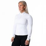 Clean Zip Longsleeve, Vit, L