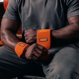 SBD Apparel Forge Wrist Wraps Orange Stiff Forge Wrist Wraps Orange Stiff