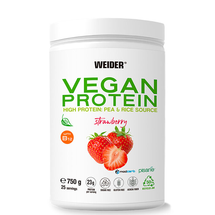 Veganskt Proteinpulver 750 g strawberry