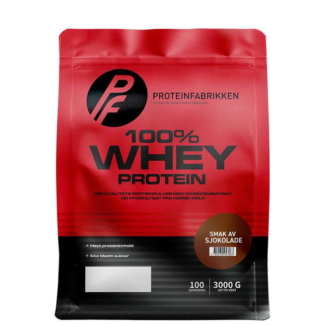 100 % Whey Protein, 3000 g Sjokolade