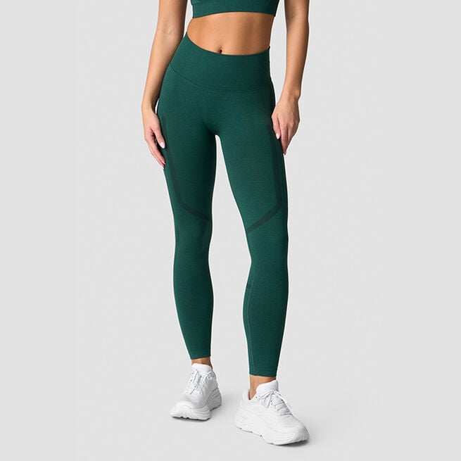 Rush Seamless Tights Mörkgrön