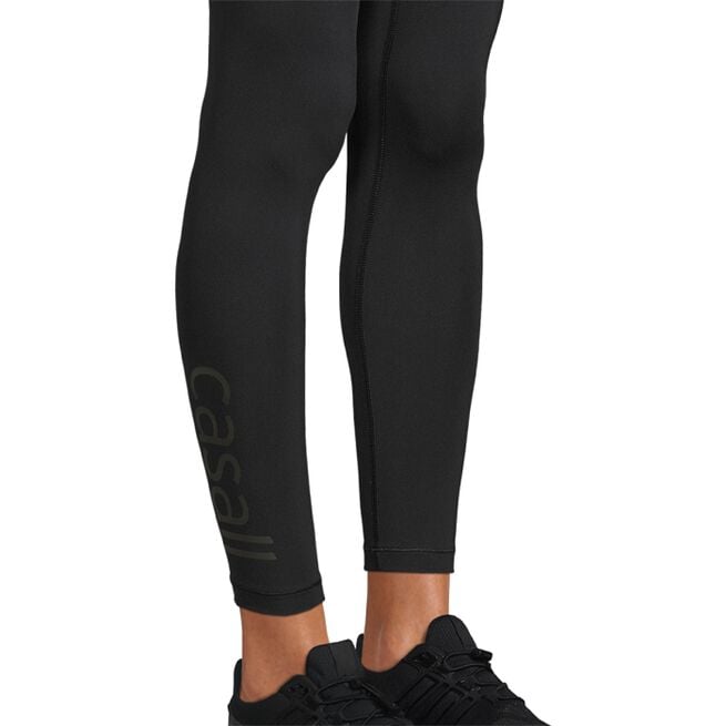 Graphic High Waist Tights, Black