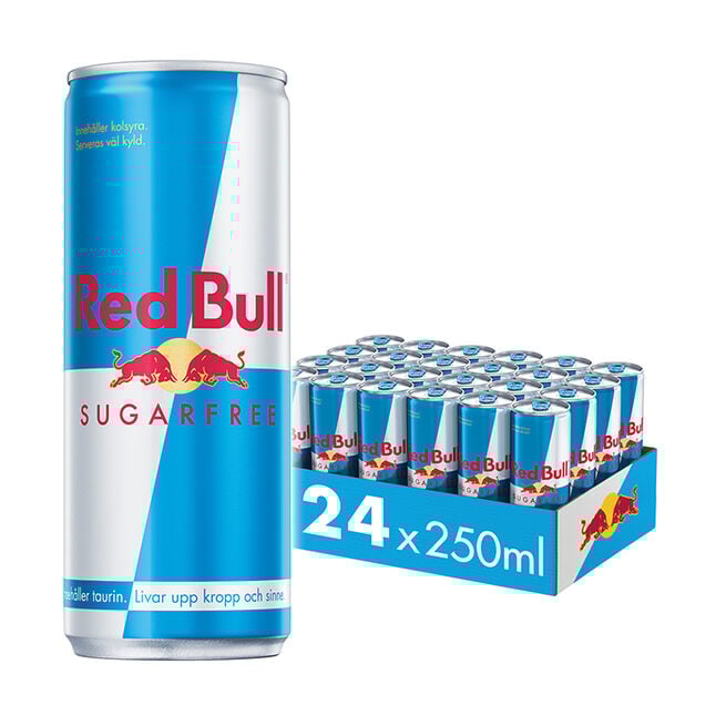 24 st Red Bull Energidryck Flak Sockerfri 250 ml Original