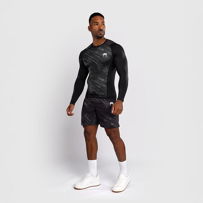 Rapid Rashguard Långärmad Svart Grå Vit