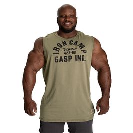 Gasp Throwback s/l, Washed Green Throwback Linne Grön
