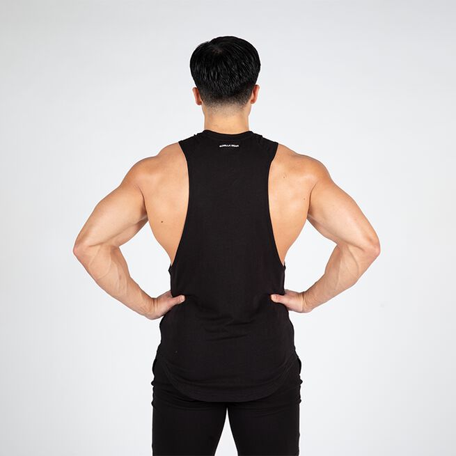 Milo Drop Armhole Tank Top, Black