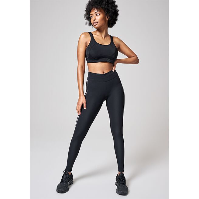 Sculpture Running Tights, Liquid Black