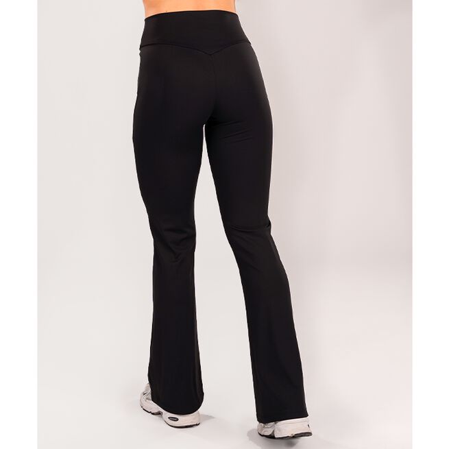 Flared Träningstights Svart