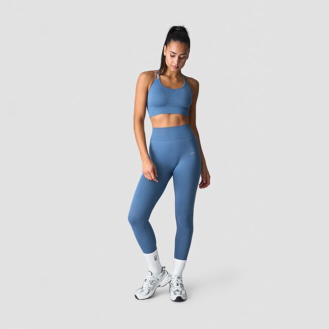 Define Seamless Tights, Dusty Steel Blue