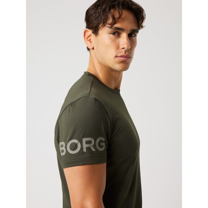 Borg T-shirt Brun
