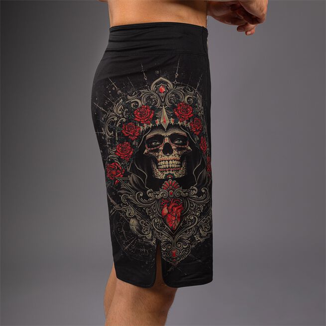 Santa Muerte 5.0 Fight Shorts Svart Guld