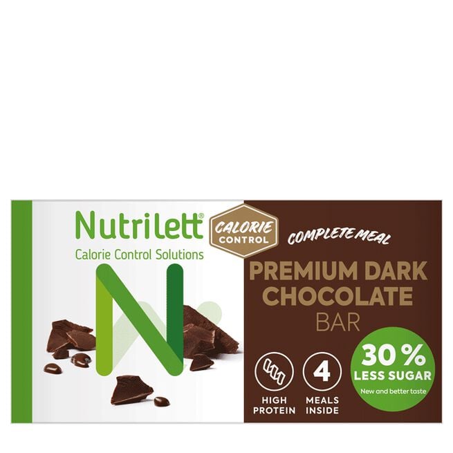 Nutrilett Premium Dark Chocolate 60 g, 4-pack 