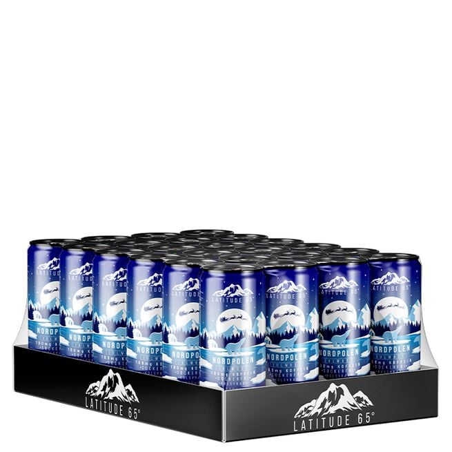 24 x Latitude 65 Energidryck 330 ml Nordpolen - Julmust
