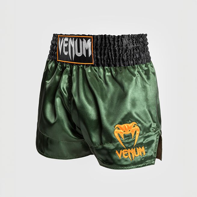 Classic Muay Thai Shorts Grön/Svart/Guld