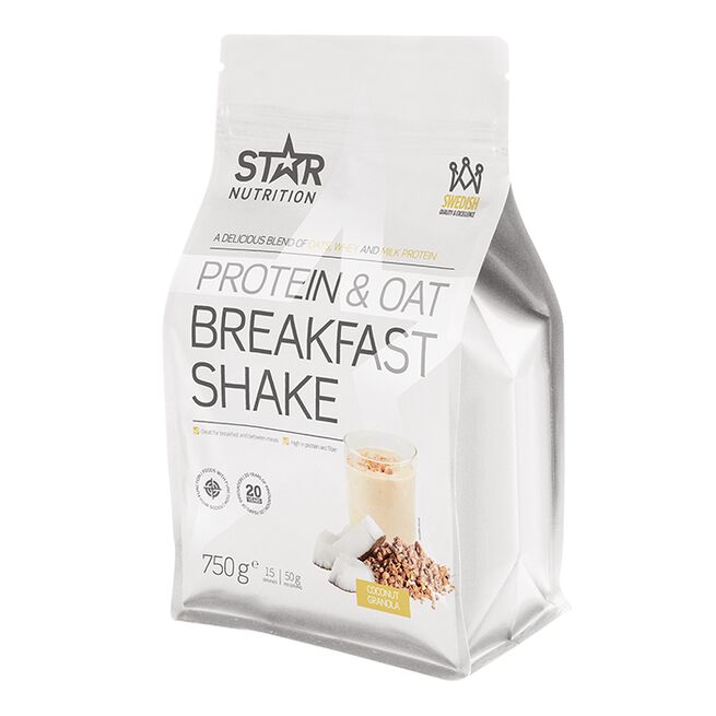 Protein & Oat Breakfast Shake, Coconut/Granola, 750 g Coconut/Granola